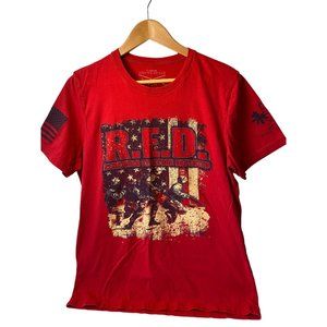 Grunt Style R.E.D. Remember Everyone Deployed t-shirt cotton soldiers men‎ L